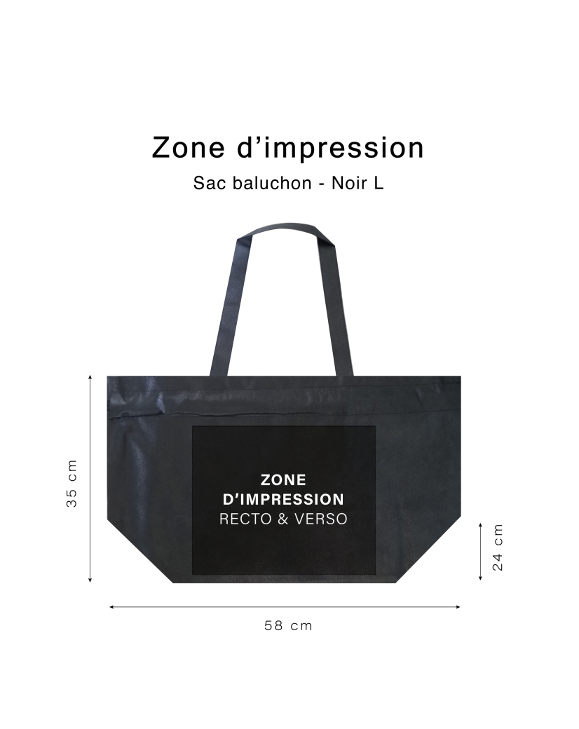 Bolso NICE Negro L (58x24x35 cm)