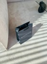 Luxury paper bags - Black S - Drawstring handles