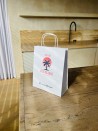 Sac Kraft Blanc Poignées Torsadées S (18x8x22,5cm)