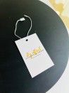 Etiqueta para ropa - Blanca con cordón