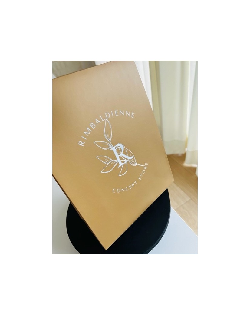 Goldene Geschenktüte – Größe L (32×10×40 cm)
