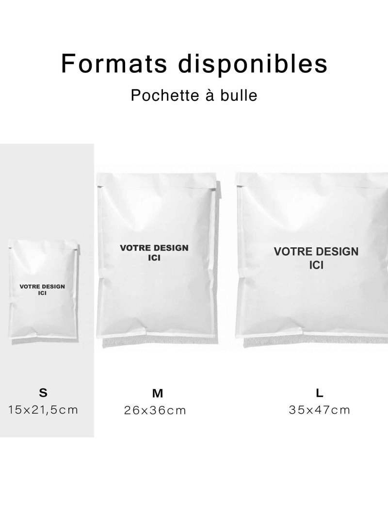 Luftpolstertasche - Weiß S