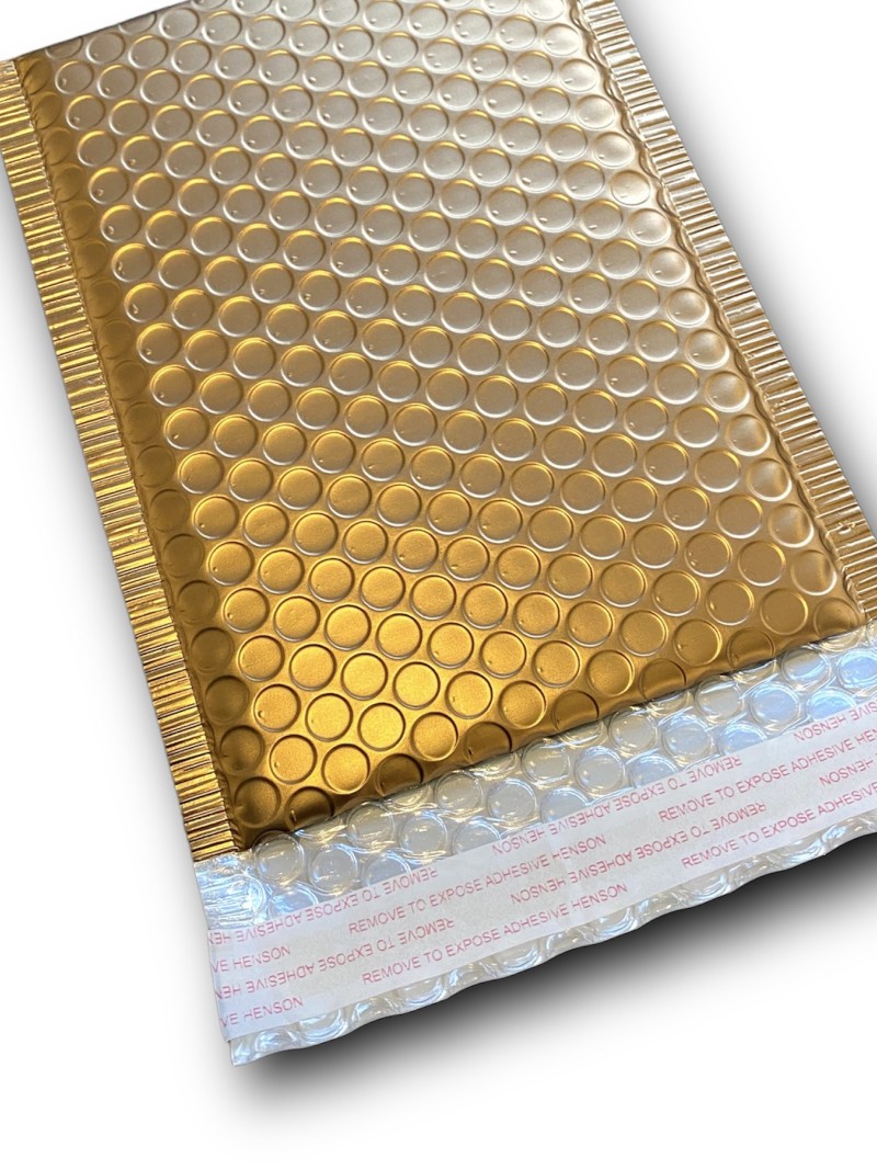Enveloppes à bulles - Gold Mat taille S