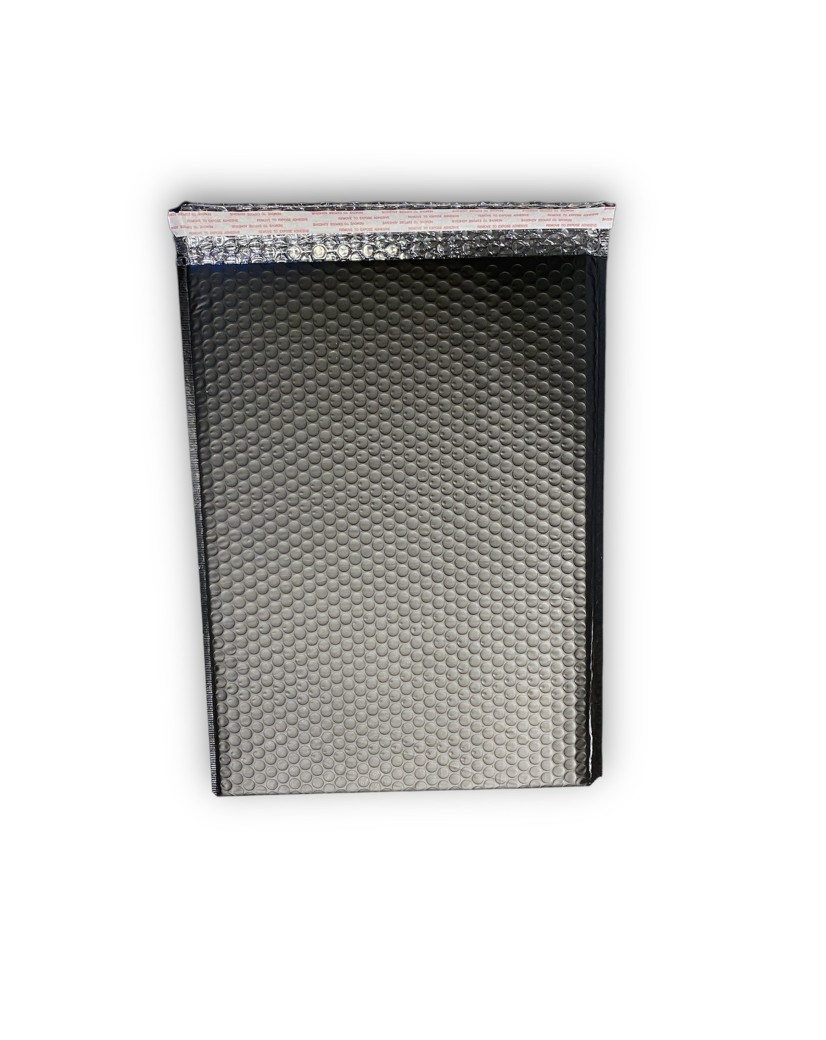 Enveloppes à bulles - Noir Mat taille L