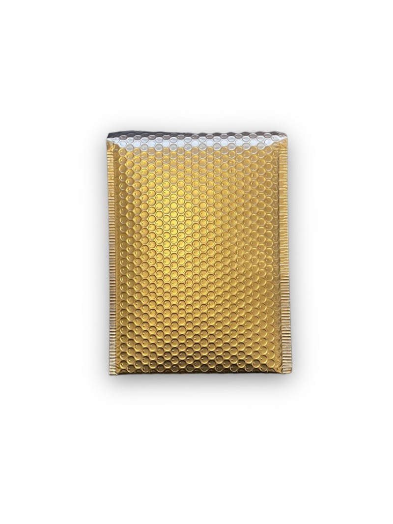 Goldfarbene matte Luftpolsterumschläge – Größe M