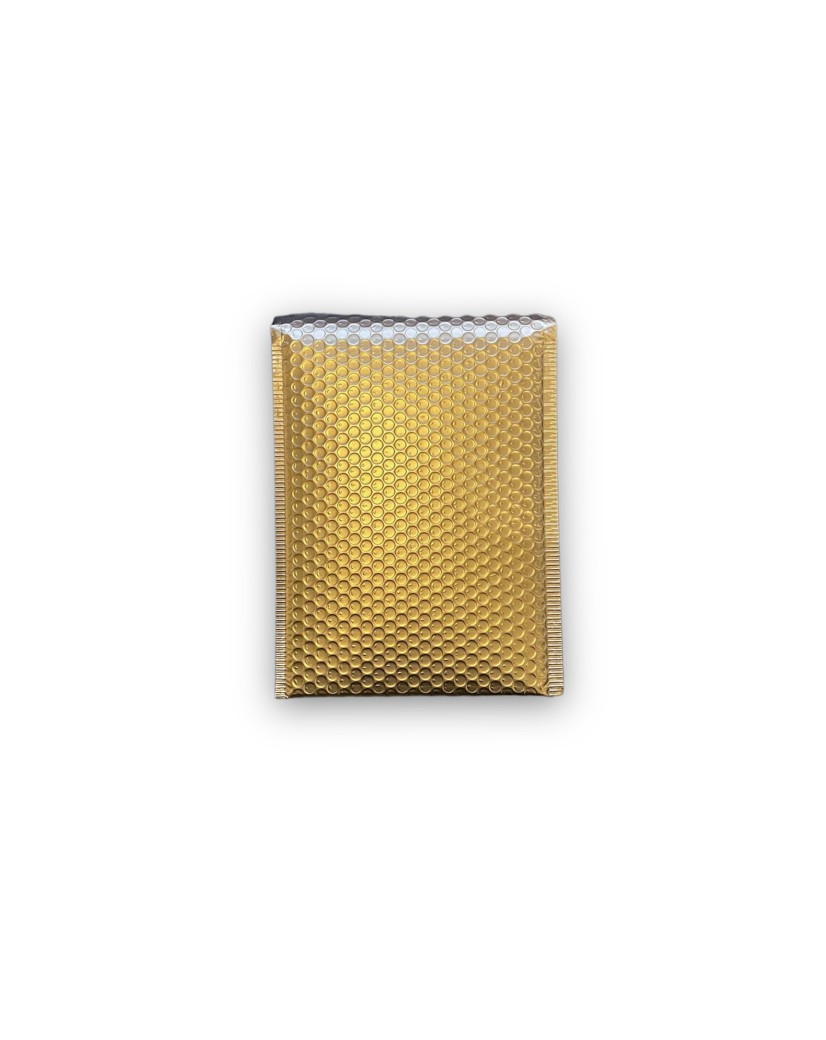 Goldfarbene matte Luftpolsterumschläge – Größe M