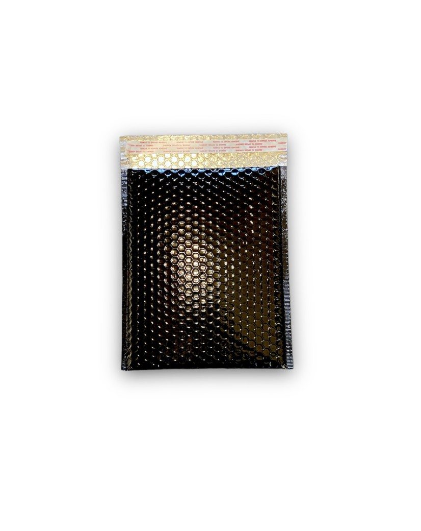 Enveloppes à bulles - Noir Brillant taille M