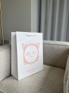 Bolsas de papel de lujo - Blanca S - Asas con cordón