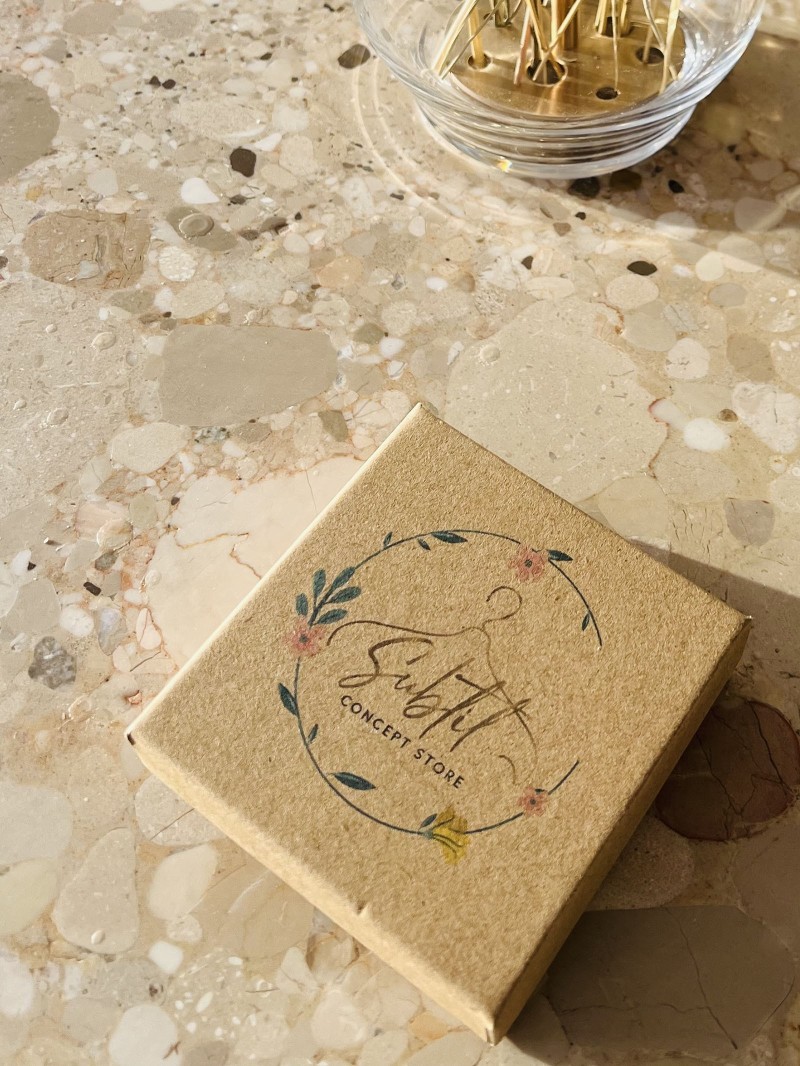 Customizable Recycled Kraft Jewelry Box - Full Color Printing