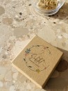 Schmuckschatulle aus recyceltem Kraftpapier, anpassbar - Farbdruck