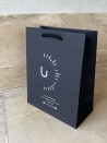 Bolsas de papel de lujo - Negro M - Asas con cordón