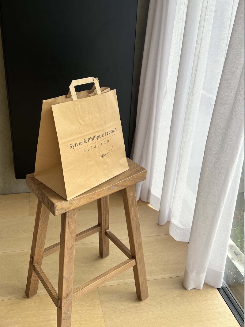 Flat handle bags - Kraft SNACK TAKEAWAY