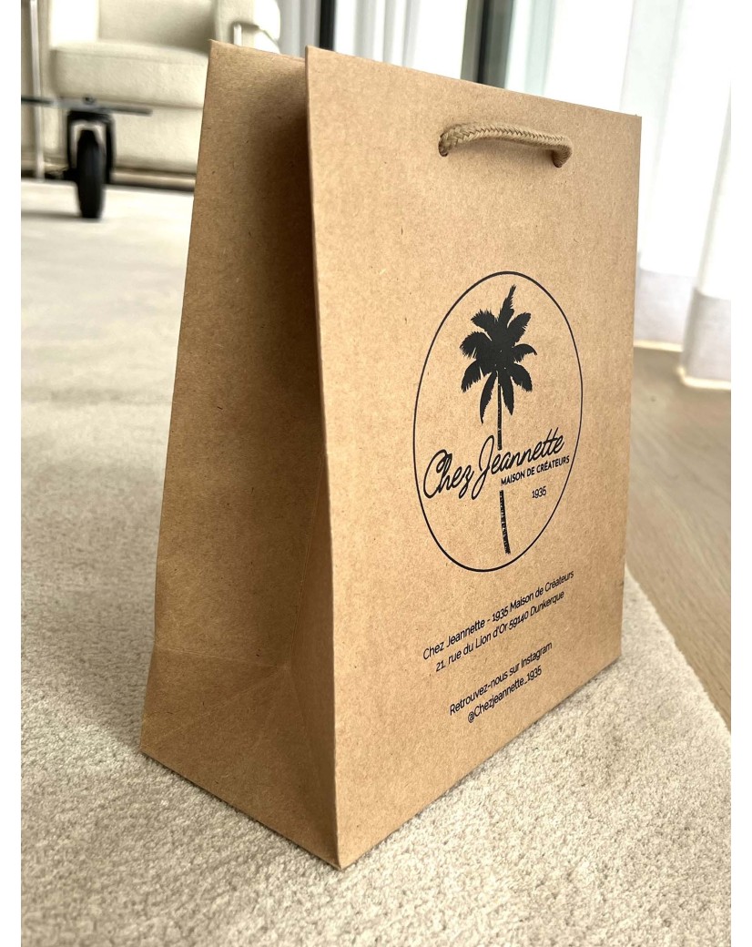 Bolsas de papel de lujo - Kraft S - Asas con cordón