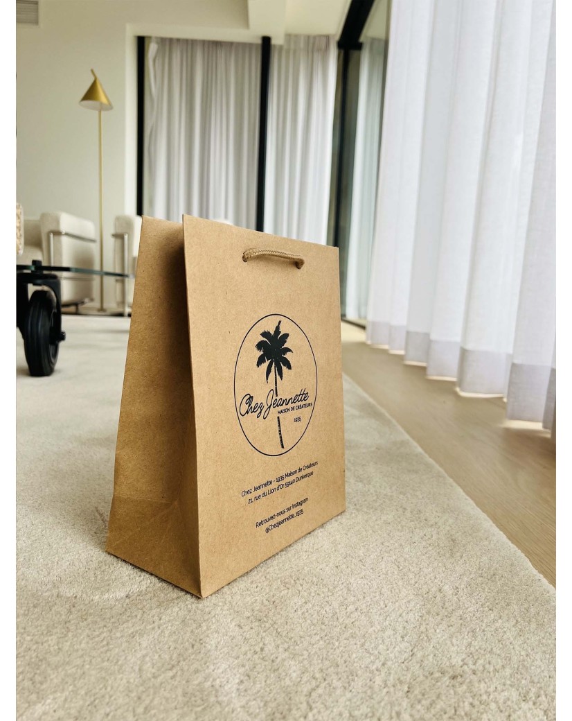Bolsas de papel de lujo - Kraft S - Asas con cordón