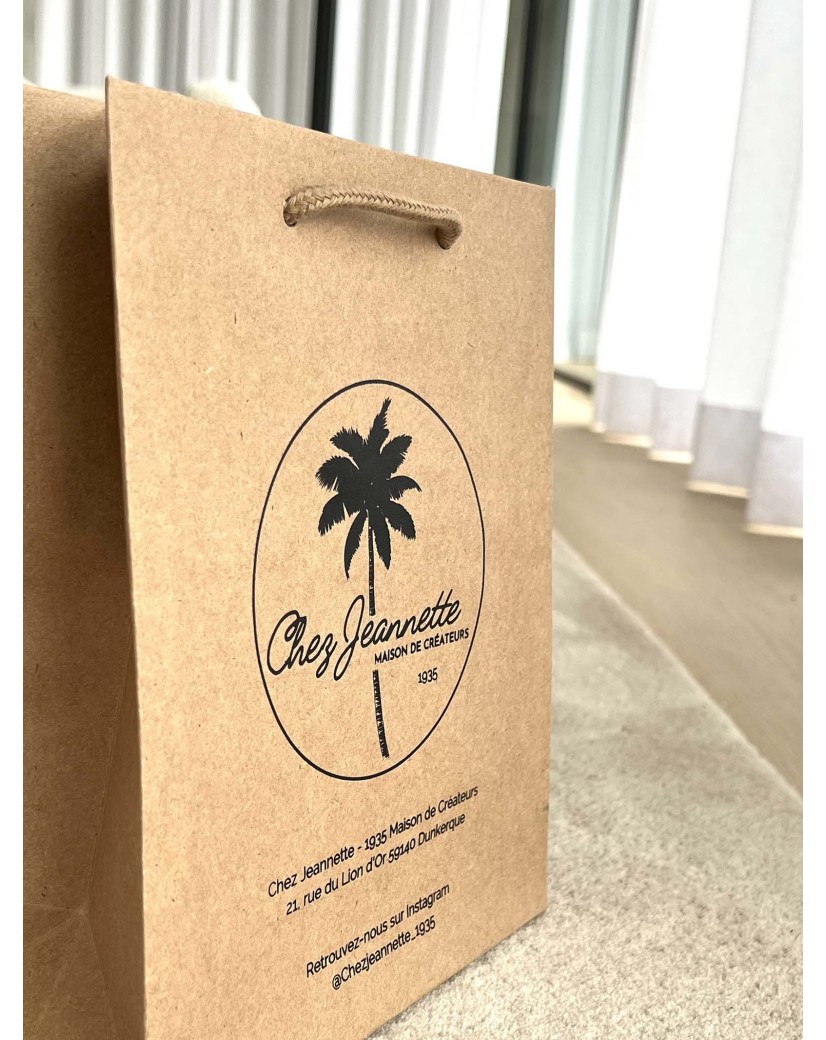 Bolsas de papel de lujo - Kraft S - Asas con cordón