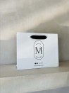 Sac papier Luxe Express- Blanc M (35x12x25cm)