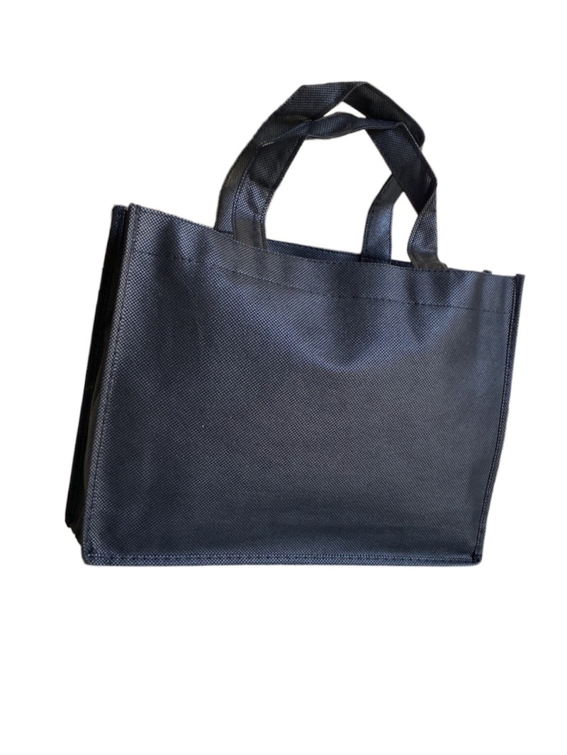 Non woven draagtas "LYON" - Zwart 35x8x25