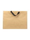 Kraft paper bag with black ribbon handles