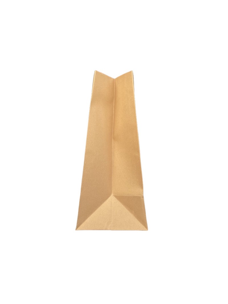 Bolsa de papel kraft con asas de cinta negra