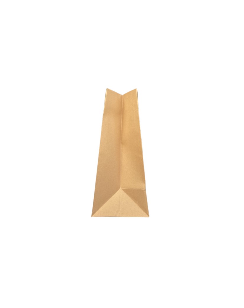 Bolsa de papel kraft con asas de cinta negra