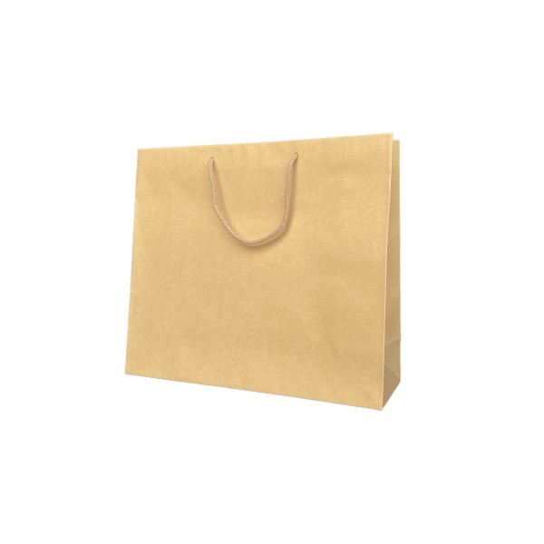 Bolsa de papel kraft con asas de cordón