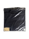 Black paper bag with black cord handles