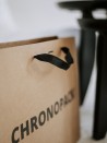 Luxury paper bags - Kraft L - Ribbon handles