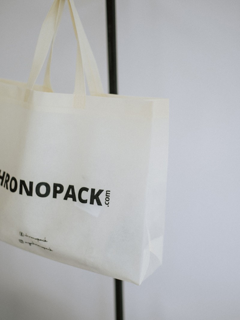 Personalisierte beige Stofftasche billig und umweltfreundlich