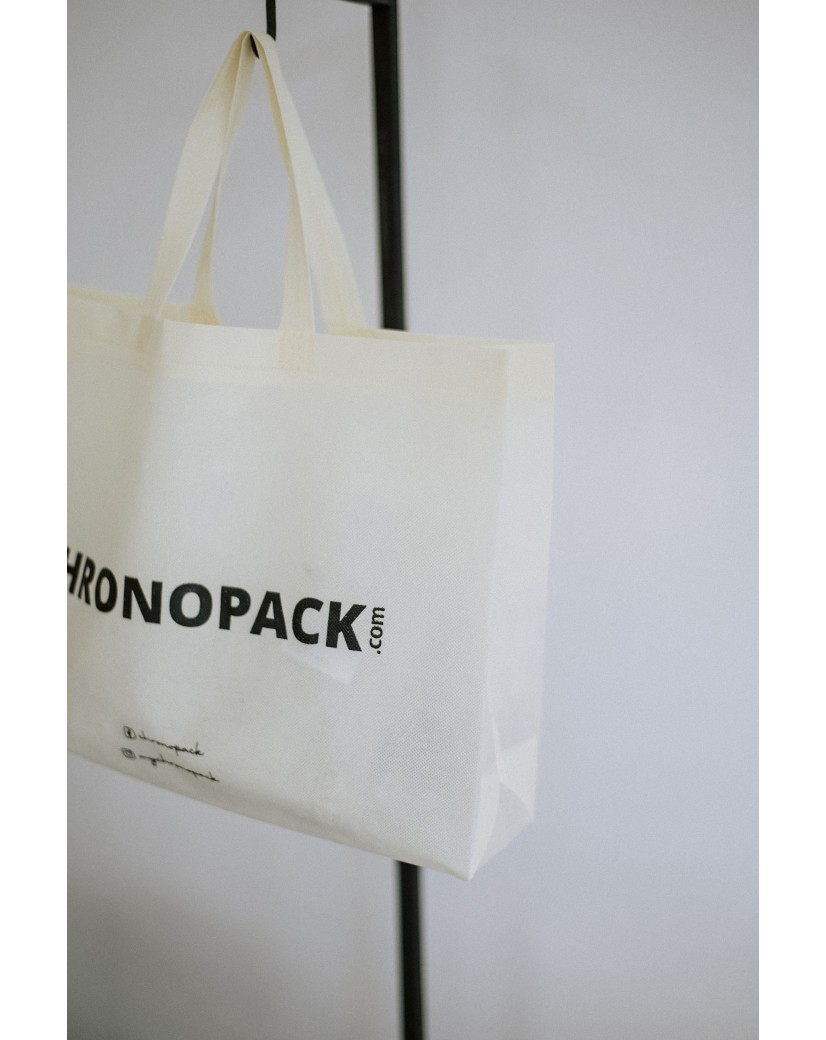Personalisierte beige Stofftasche billig und umweltfreundlich