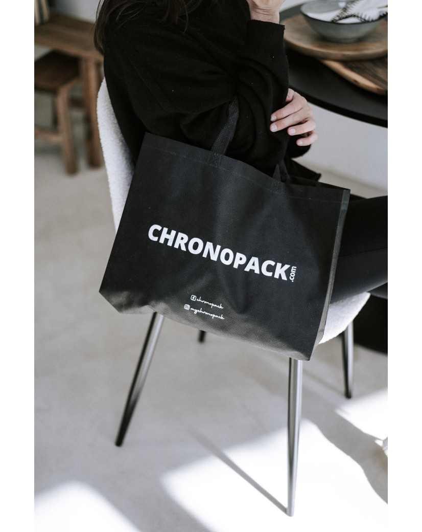 Cheap and eco-friendly personalized black fabric bag