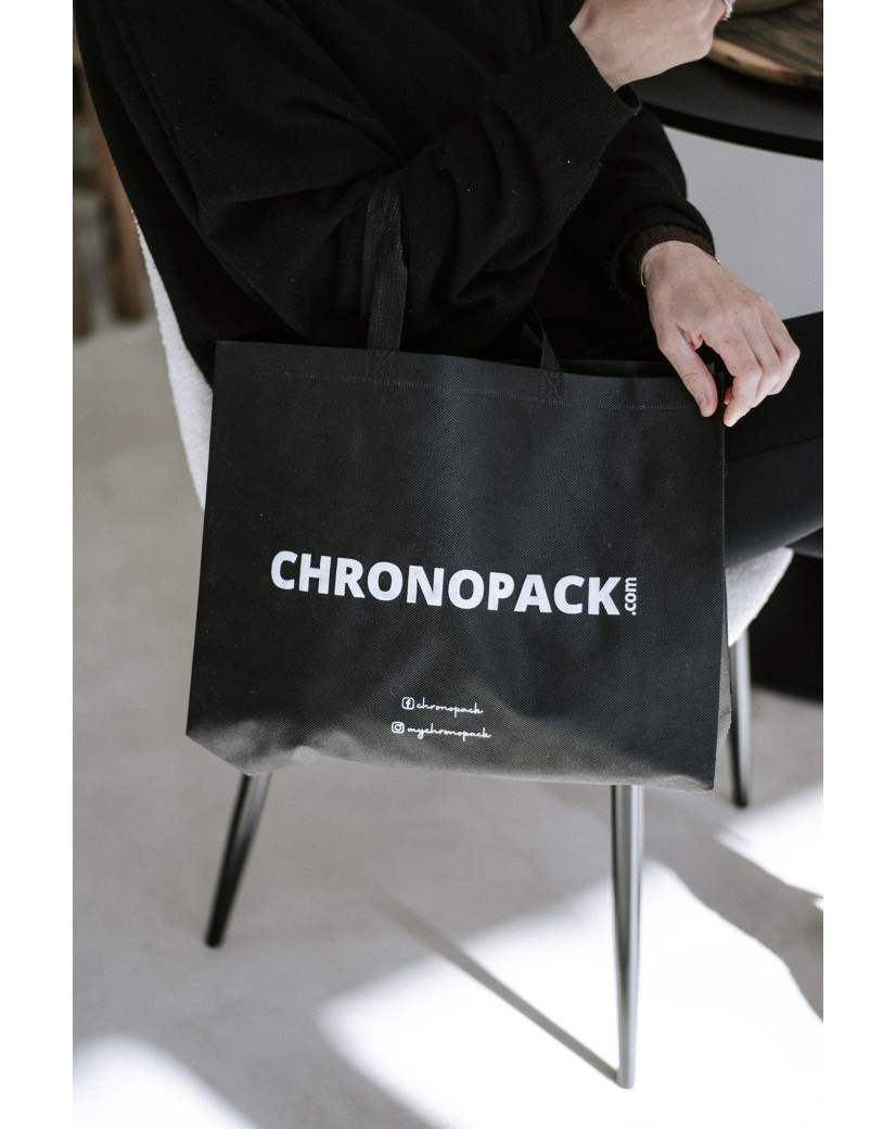 Cheap and eco-friendly personalized black fabric bag