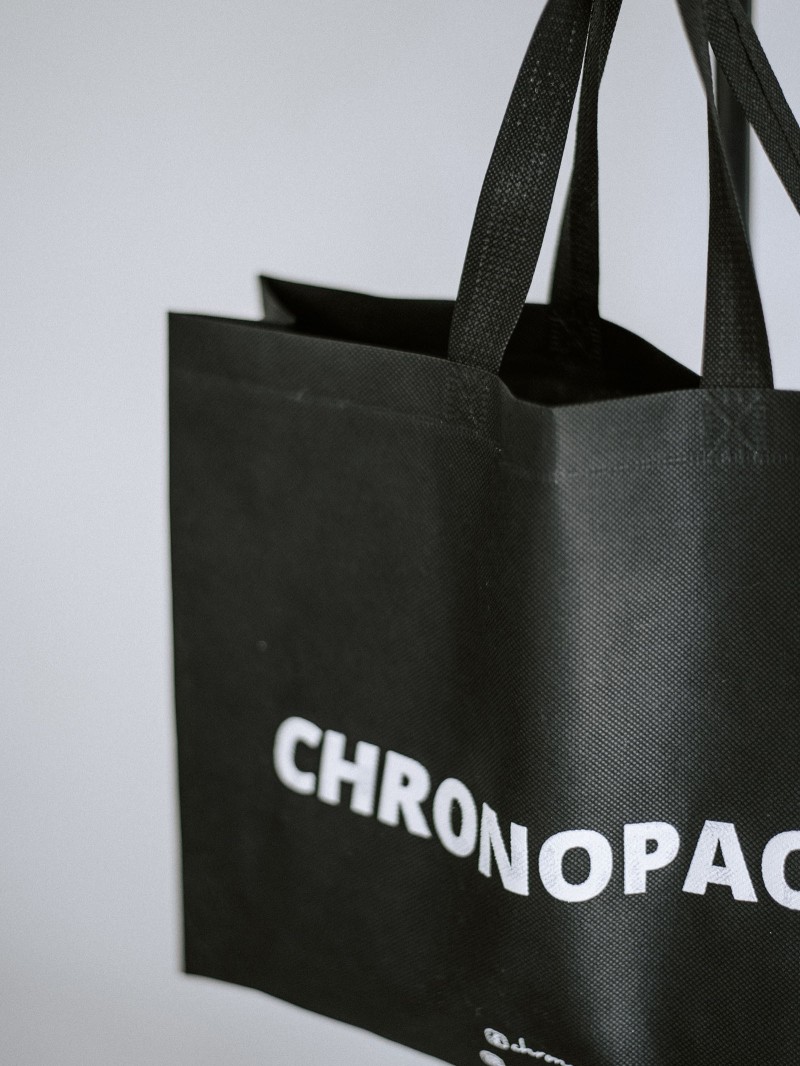 Cheap and eco-friendly personalized black fabric bag