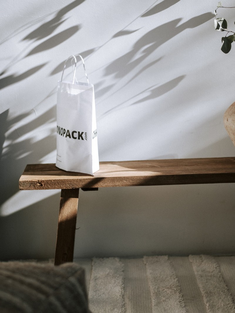 Boat paper bags - White S