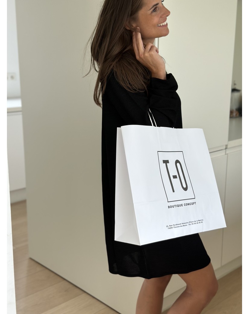 Bolsa Kraft Blanca L Horizontal – Grande, Práctica y Personalizable
