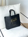 Günstige und umweltfreundliche personalisierte schwarze Stofftasche