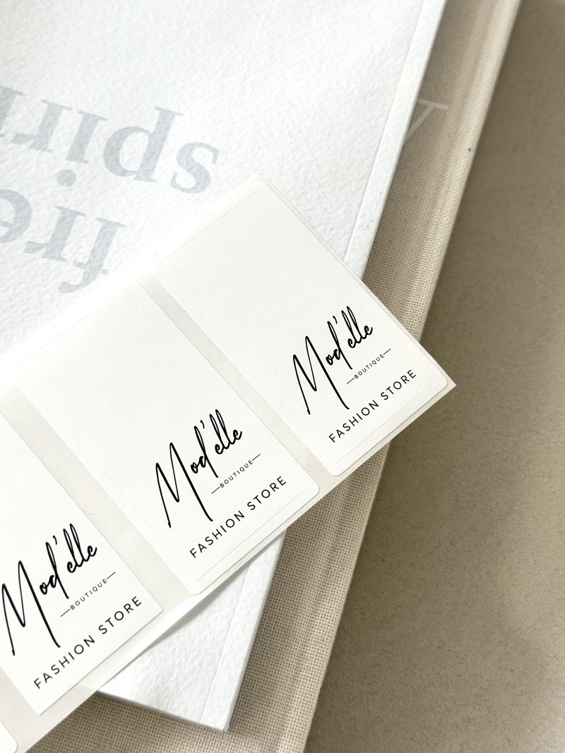 Etiqueta autoadhesiva rectangular personalizada - Impresión de alta calidad