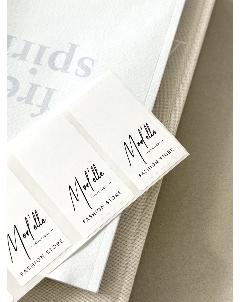 Etiqueta autoadhesiva rectangular personalizada - Impresión de alta calidad