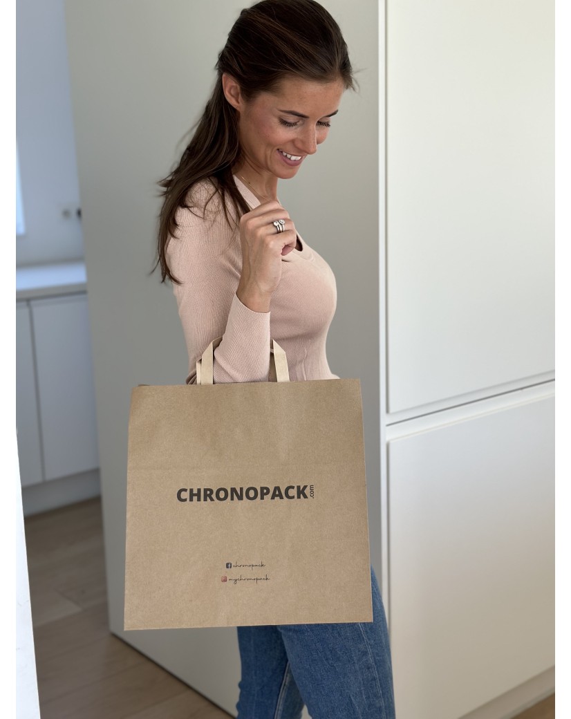 Flat handle bags - Kraft SNACK TAKEAWAY