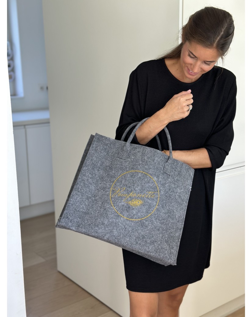 GRENOBLE Bag – Grey – L (42.5x11x36 cm)