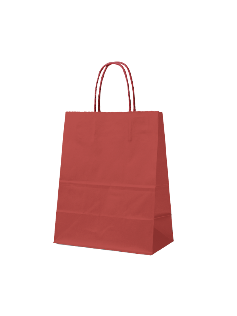 Tas met gedraaid handvat - Rood S