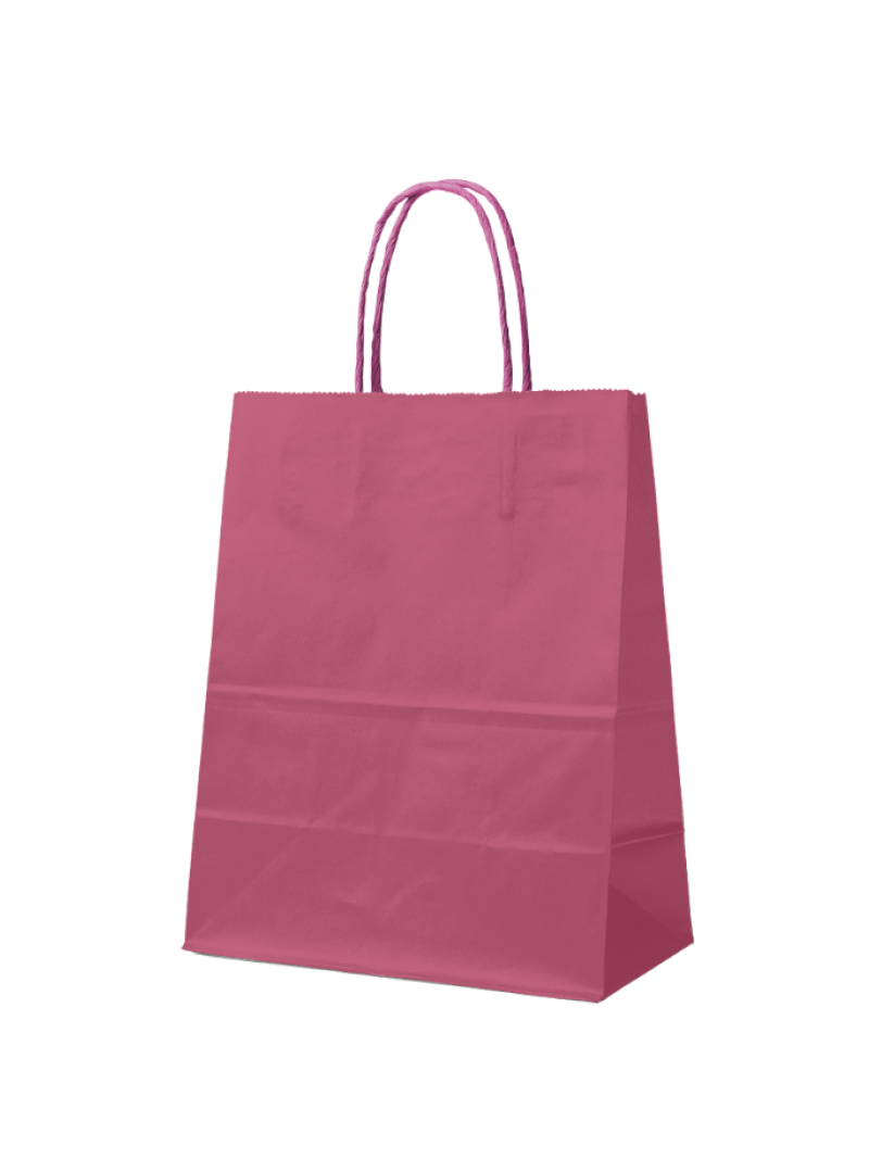 Paper Bag Velvet Red M (22x10x31cm)