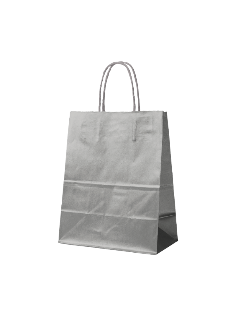 Paper Bags – Silver S (18x8x22cm)
