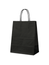Papieren Tas Zwart M (22x10x31cm)