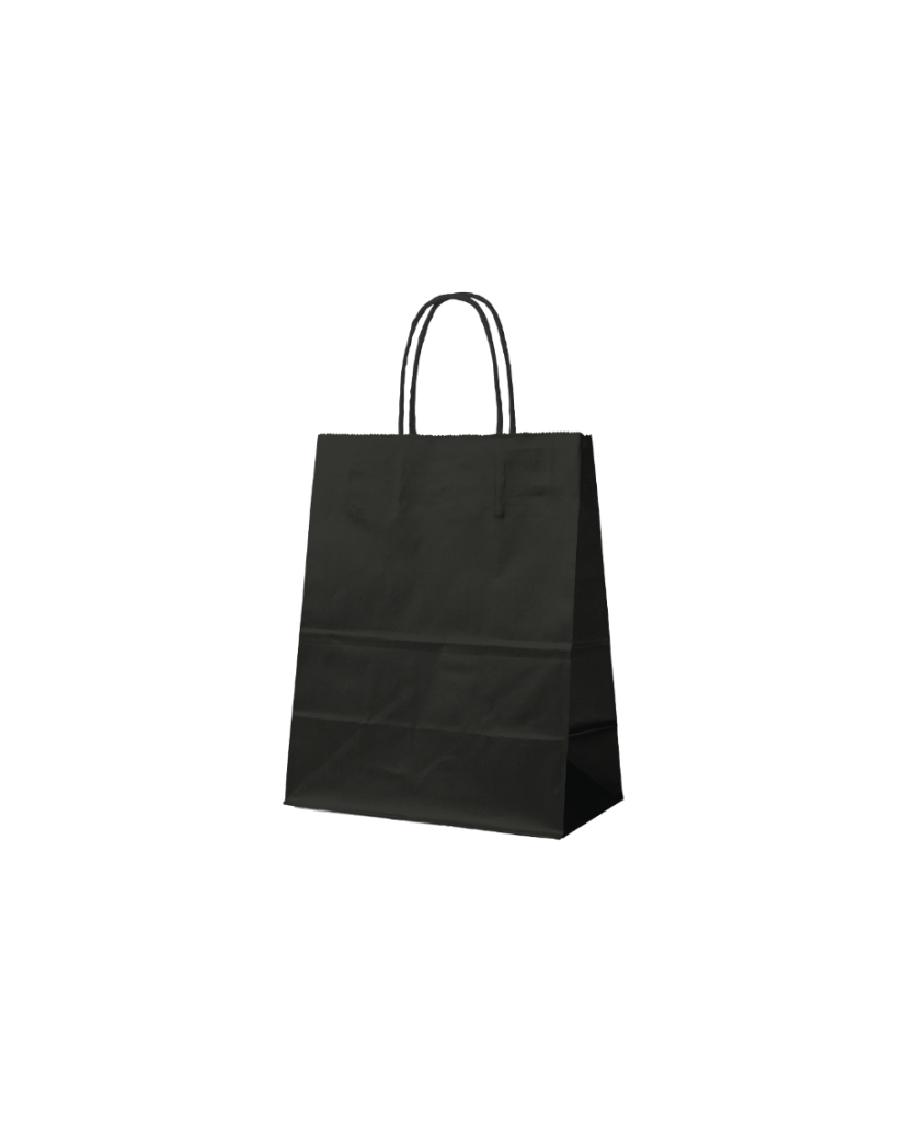 Tas met gedraaid handvat - Zwart S