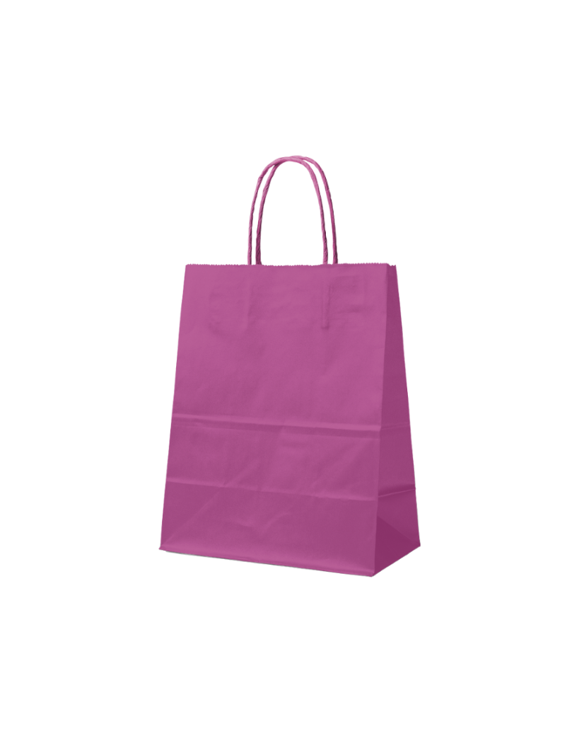 Paper Bag Pink M (22x10x31cm)