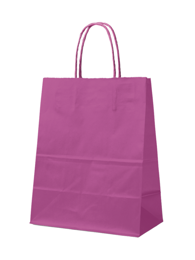 Papieren Tas Roze L (32x12x41cm)