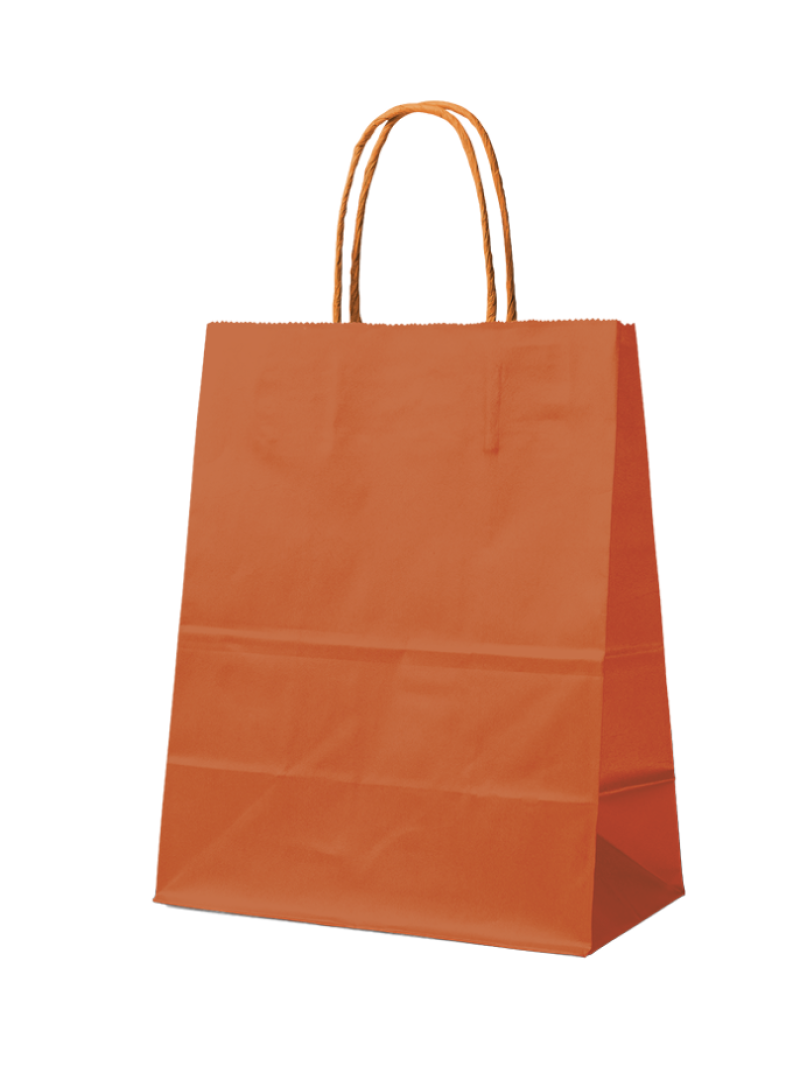 Papieren Tas Oranje L (32x12x41cm)