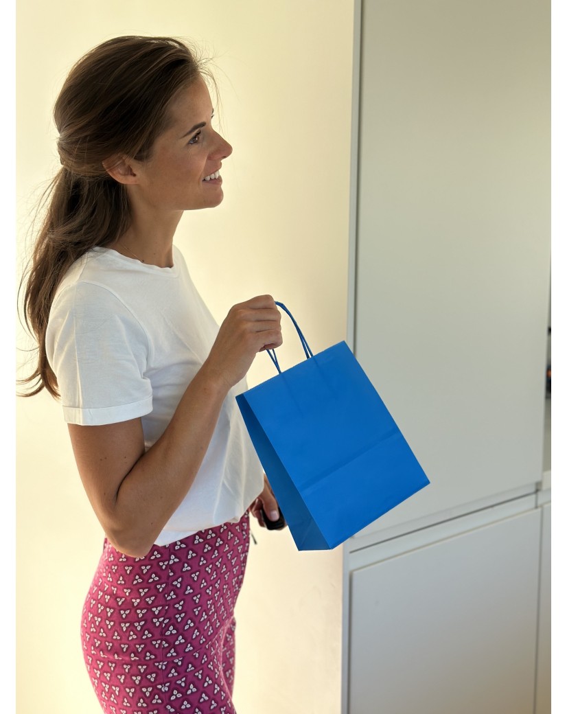 Bolsas de papel – Azul S (18x8x22cm)