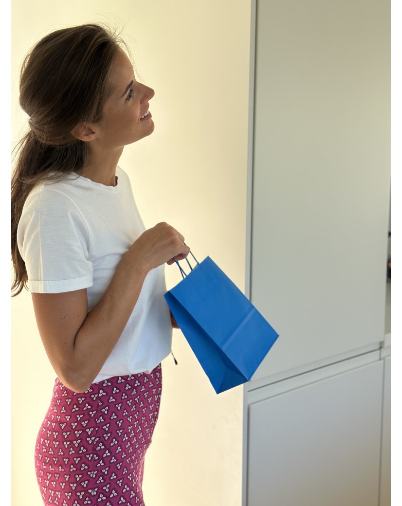 Bolsas de papel – Azul S (18x8x22cm)