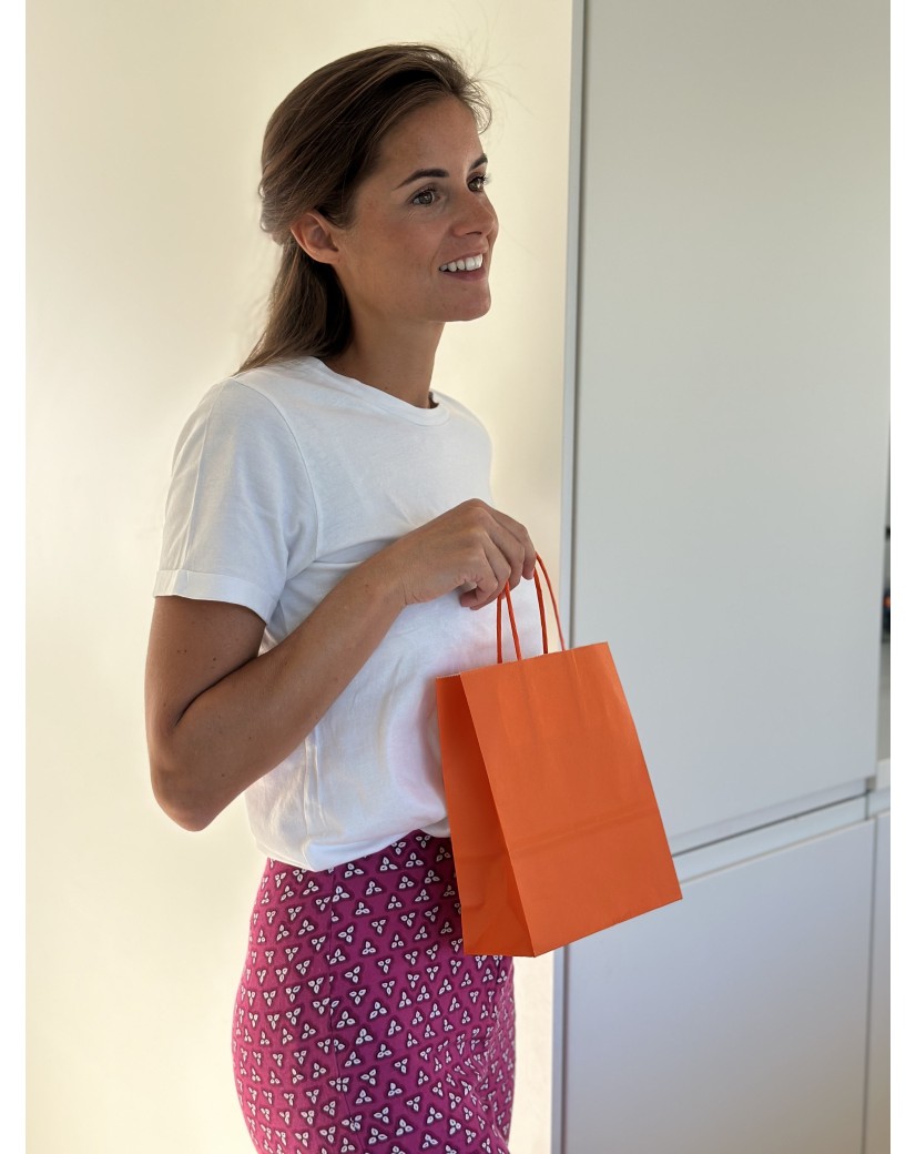 Paper Bags – Orange S (18x8x22cm)